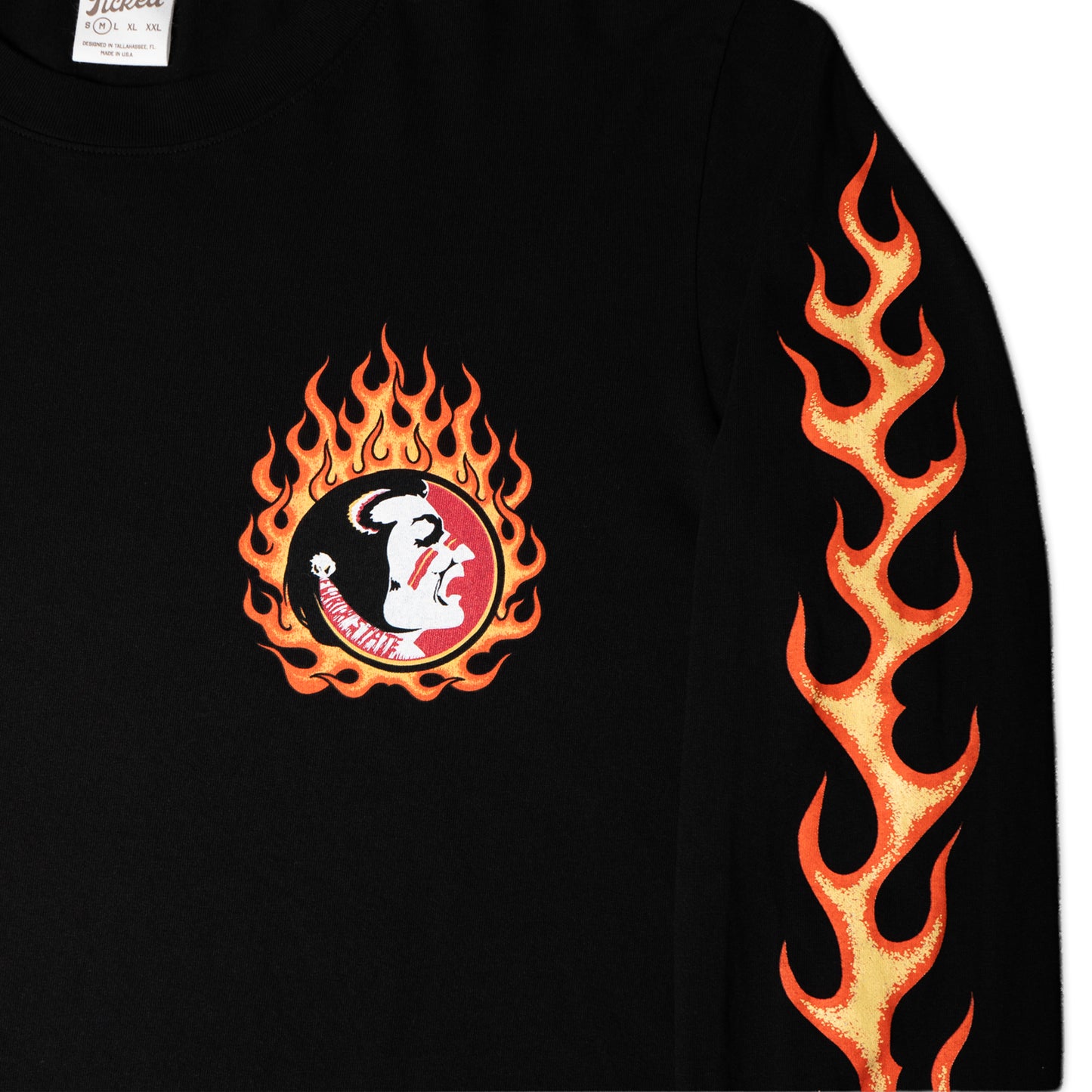 FSU Tattoo Flames Long Sleeve Shirt