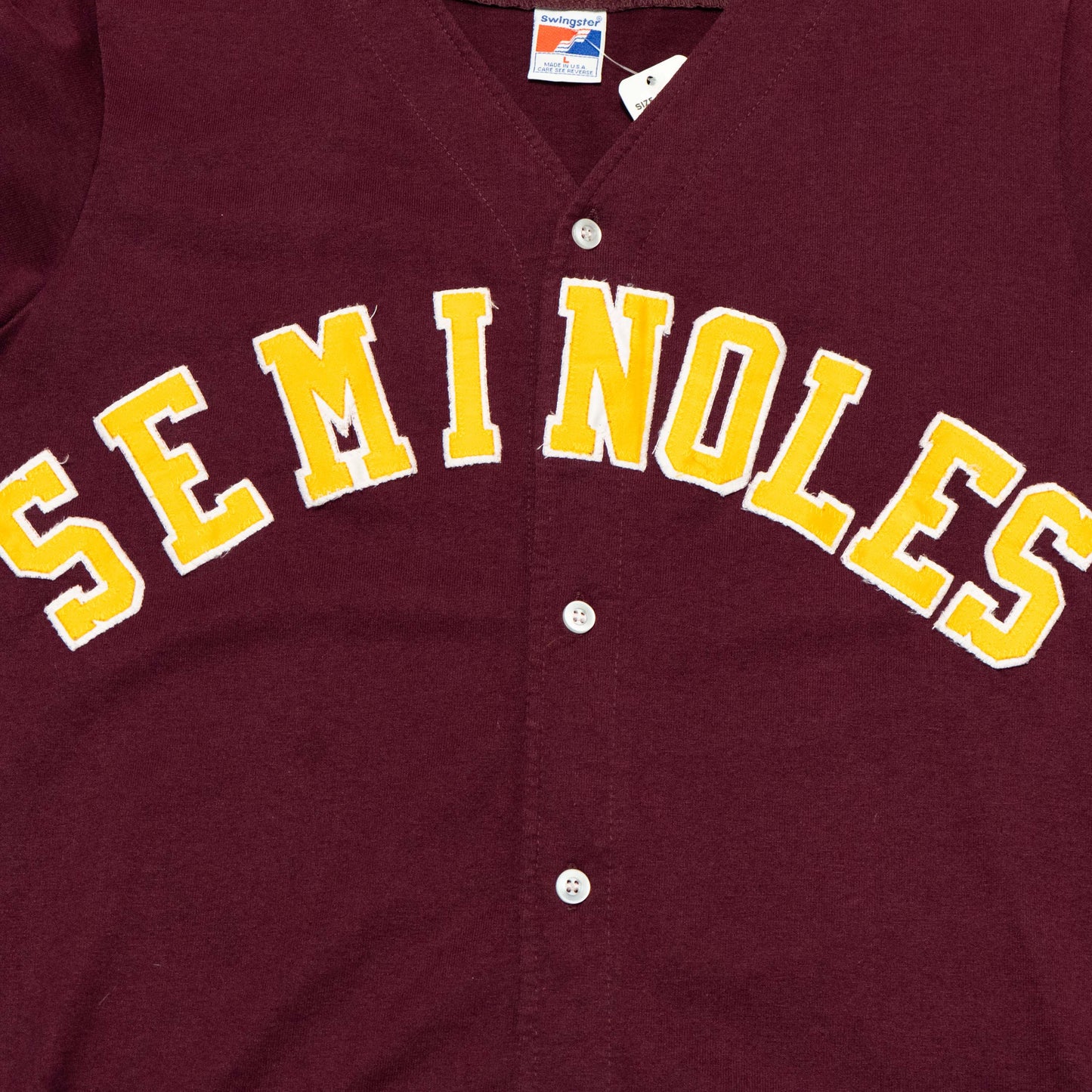 Patched Seminoles Swingster Baseball Jersey