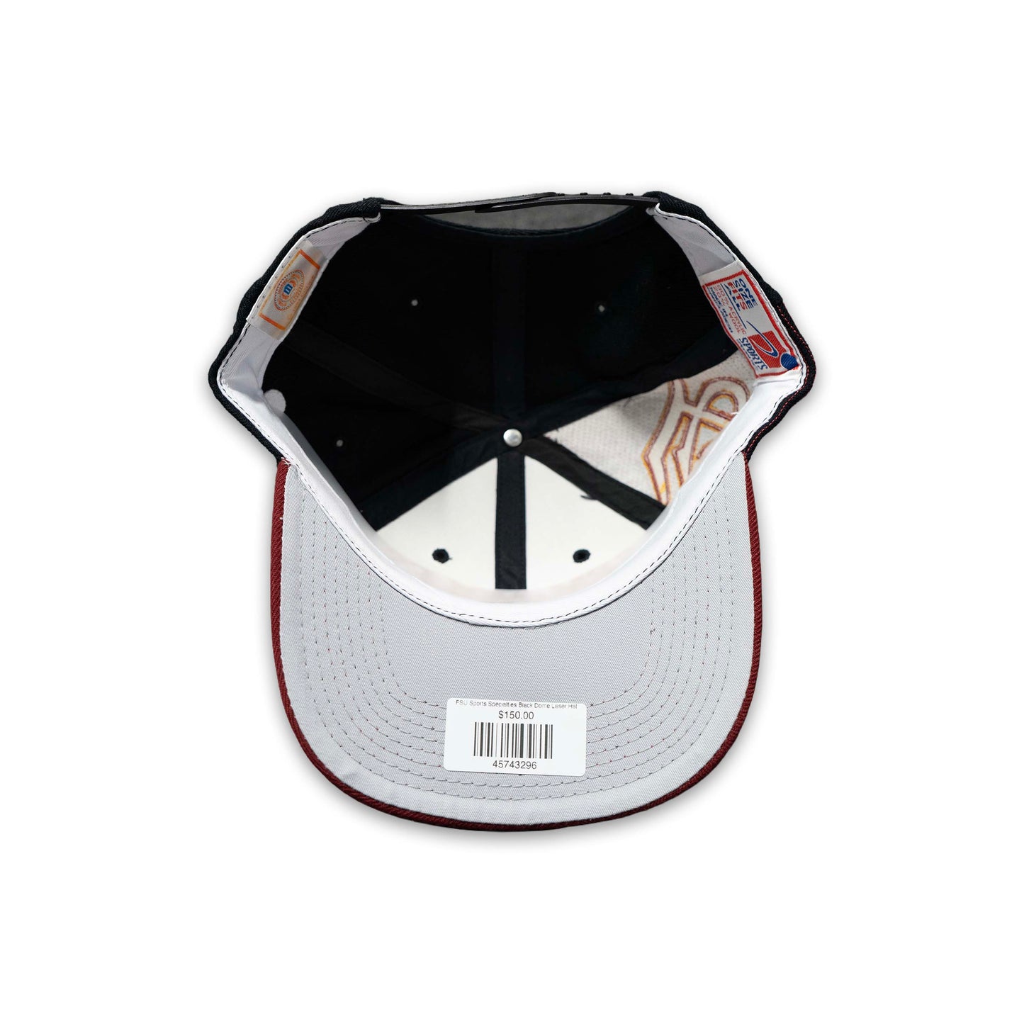 FSU Sports Specialties Black Dome Laser Hat