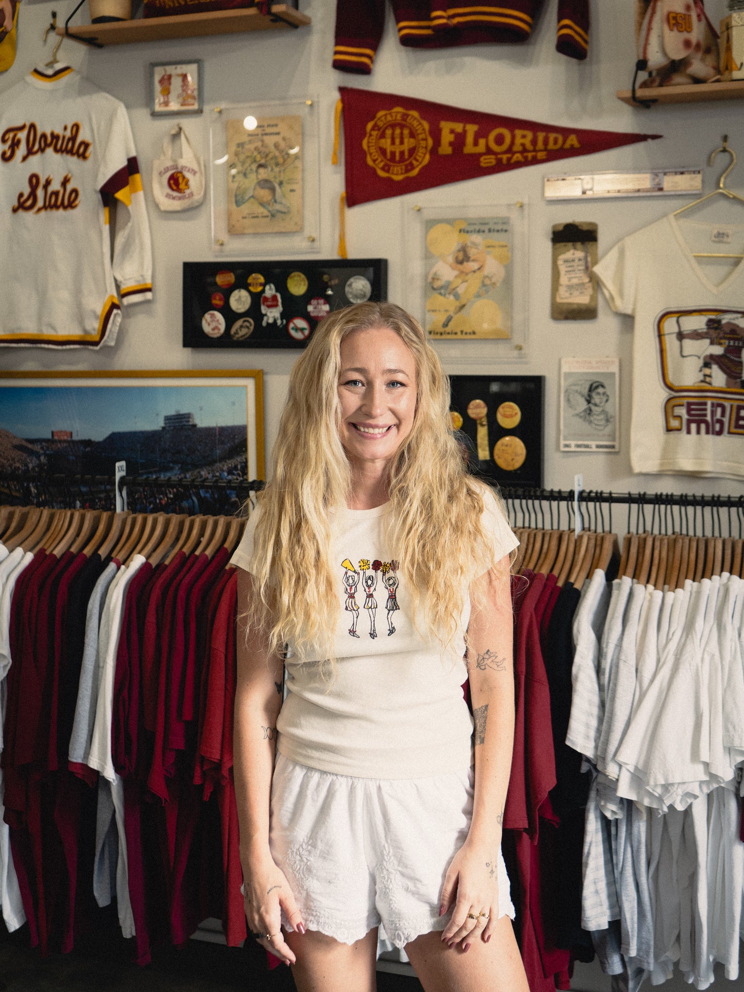 Picked x artxnikki FSU Cheerleader Women's Shirt